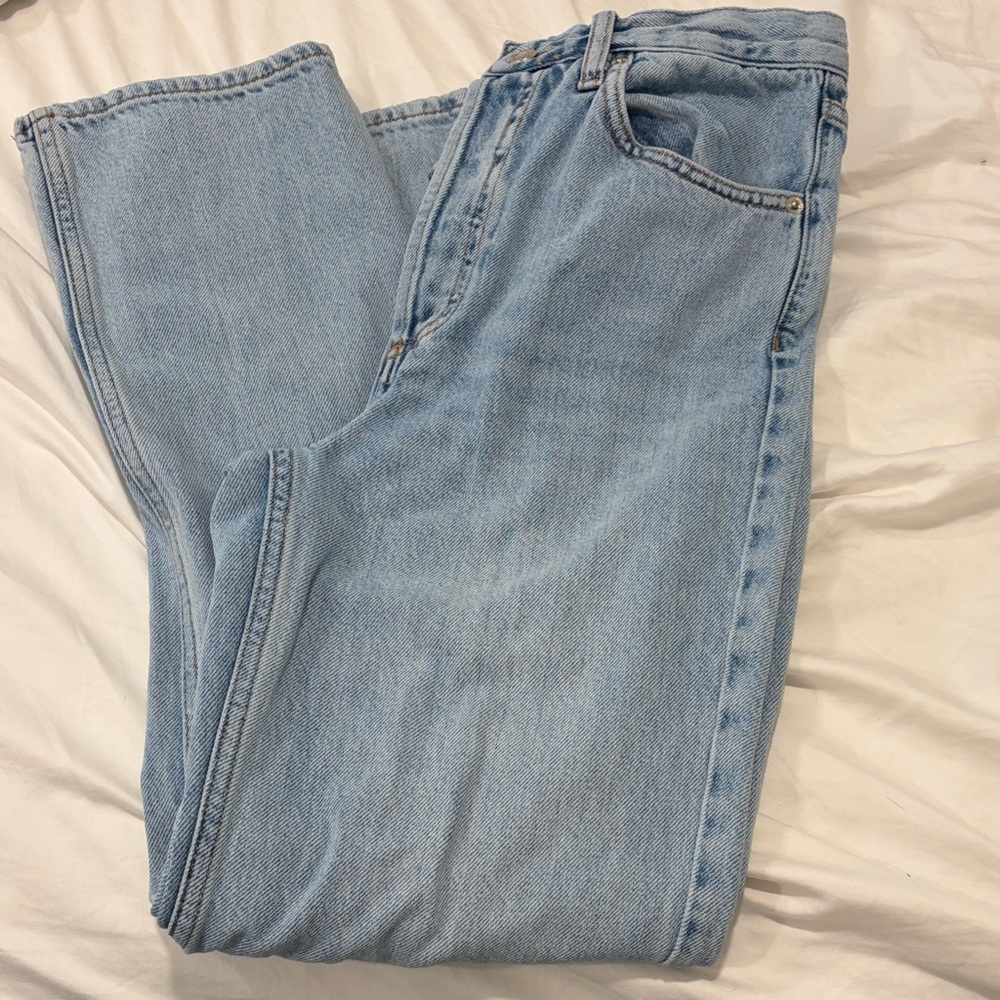 Topshop Light Wash Women’s Straight Jeans